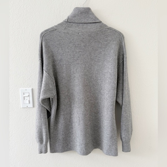 FREE PEOPLE Softly Structured Tunic‎ Sweater in Grey size XS Turtleneck Cozy - Picture 3 of 7